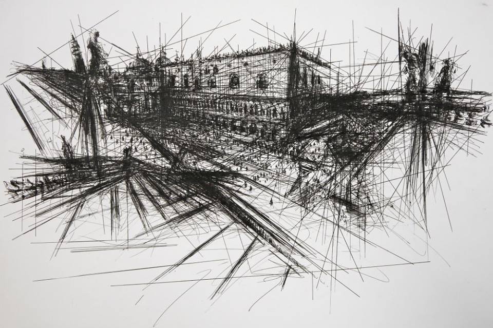 Line Drawing Architecture : Ipad drawing