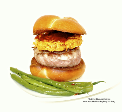 Challah Latkes Burger