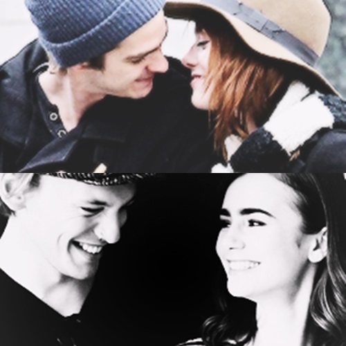 home mssg andrew garfield emma stone jamie campbell bower lily collins ... Andrew Garfield