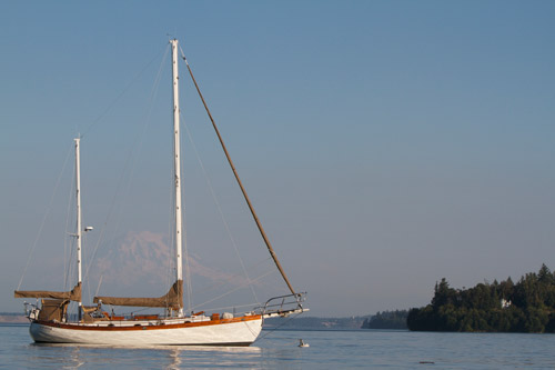 Welcome
by Sunbrella Fabrics
Join the journey as the Galatea, a classic 43-ft. Hans Christian blue-water cruising boat, is upfitted above and below deck with beautiful Sunbrella® performance fabrics. The project will cover the makeover all the way from design consultation to sailing the open seas with all-new fabrics aboard.
Get to know boat owner Steve Mason, who is also a professional photographer, sailing enthusiast and Sunbrella fabric loyalist. (“No other fabric is worthy of a classic like the Galatea,” he declares.) In concert with his fabricator partners Jason Iverson of Iverson's Designs and Pam Tregoning of Portage Canvas & Upholstery, we’ll transform Steve’s prized 43-footer while not only maintaining but actually enhancing the boat’s classic lines and feel. Along the way, we’ll demonstrate how interior spaces can reflect an owner’s individual style and personality while coordinating with the exterior and being highly functional.
To get started, click on each phase of “The Process” using the navigation to the left.