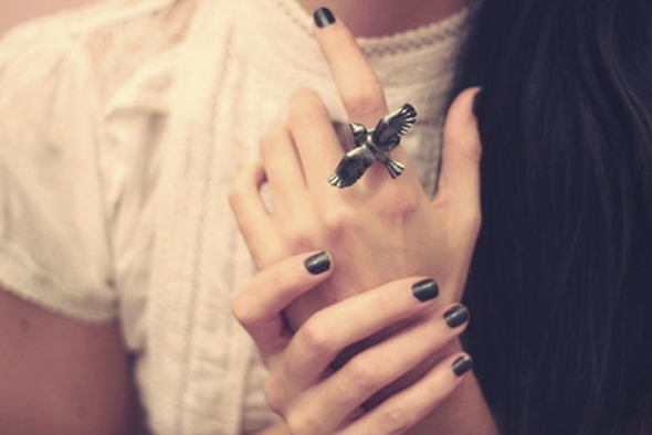 Imagem: weheartit.com unhas curtas nail art