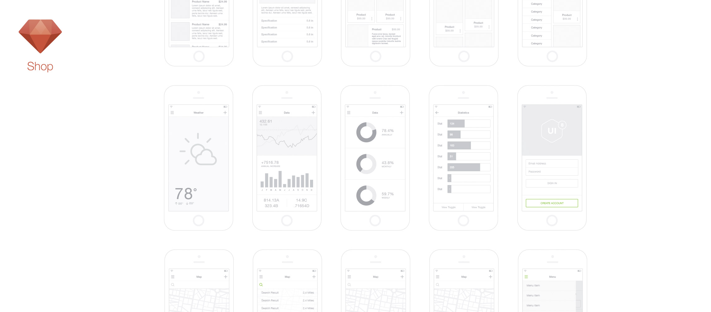 sketch wireframes kit
