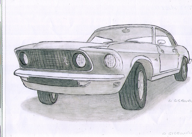 Classic Car Drawing Classic Car Drawing