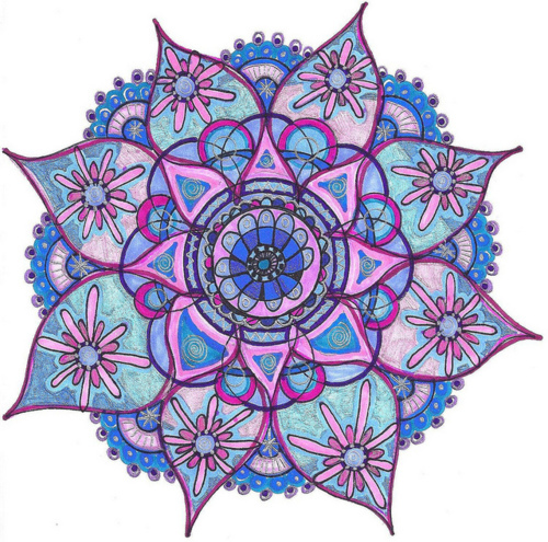 Free printable rose mandala coloring pages